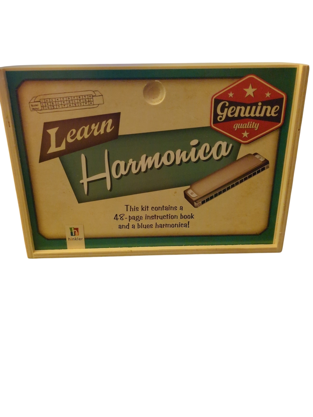 Hinkler Learn Harmonica Kit - Teal and Cream